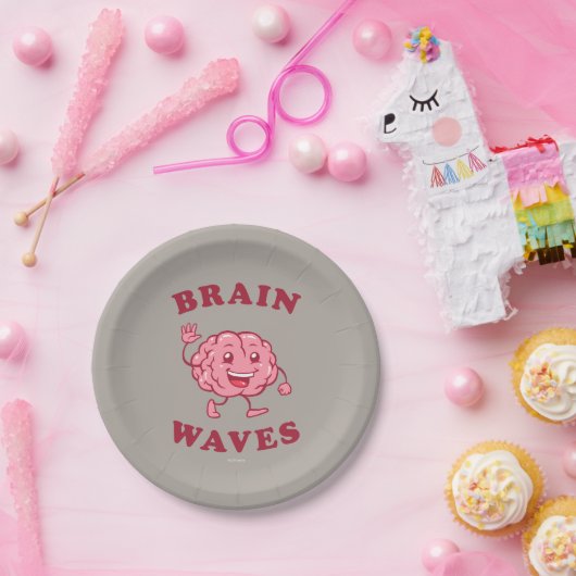 Gehirnwellen Pappteller (Party)