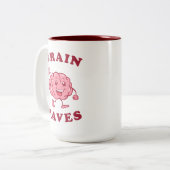 Gehirnwellen Zweifarbige Tasse (Vorderseite Links)