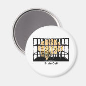 Gehirnzelle Magnet (Vorderseite/Rückseite)