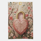 Gehobenes Herz Geschirrtuch (Vertikal)