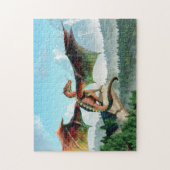 Gehockter Drache Puzzle (Vertikal)