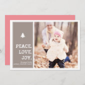 Gehöft - Feiertags-Foto-Karte - Rosa Feiertagskarte (Vorne/Hinten)