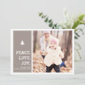 Gehöft - Feiertags-Foto-Karte - Rosa Feiertagskarte (Stehend Vorderseite)