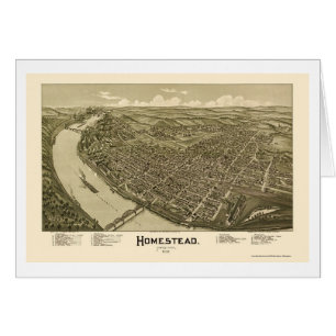 Gehöft, panoramische Karte PAs - 1902