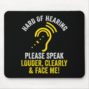 Gehörbehinderte Gehörwahrnehmung Quo Mousepad