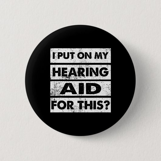 Gehörbehinderte Tauberkenntnis als Gebärdensprache Button (Vorderseite)