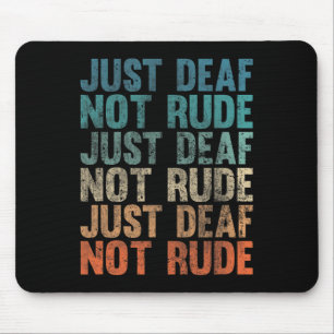 Gehörbehindertes Gehörbewusstsein Vintag nur Gehör Mousepad