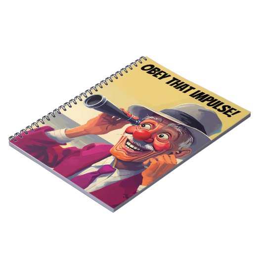 Gehorche diesem Impulse, alter Mann mit Spyglass,  Notizblock (Linke Seite)