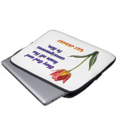 Gehorche Gott Laptopschutzhülle (Vorne Knopf)
