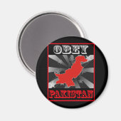 Gehorche Pakistan Magnet (Vorderseite/Rückseite)