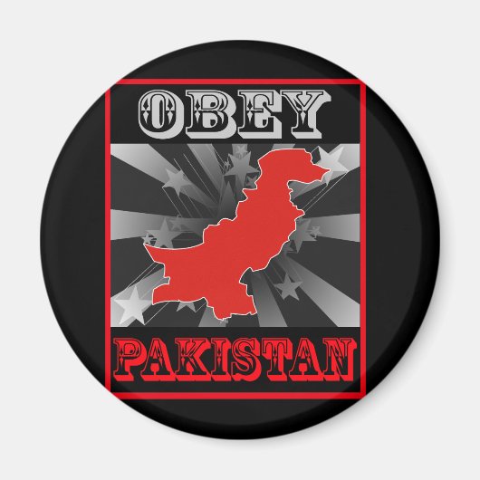 Gehorche Pakistan Magnet (Vorne)