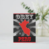 Gehorche Peru Postkarte (Stehend Vorderseite)