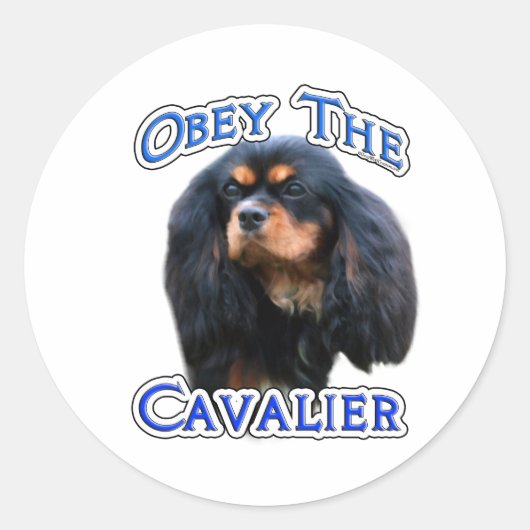 Gehorchen Sie dem Cavalier - Aufkleber (Vorderseite)