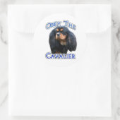 Gehorchen Sie dem Cavalier - Aufkleber (Tasche)