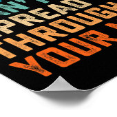 Gehöre als Zeichen Gehörbehinderter Gehörwahrwarne Poster (Ecke)