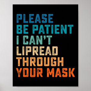 Gehöre als Zeichen Gehörbehinderter Gehörwahrwarne Poster