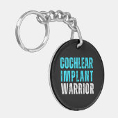 Gehörhaftes Bewusstsein - Cochlear Implant Warrior Schlüsselanhänger (Vorderseite links)