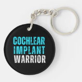 Gehörhaftes Bewusstsein - Cochlear Implant Warrior Schlüsselanhänger (Rückseite)
