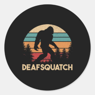 Gehörhaftes Bewusstsein - Loss Gebärdensprache und Runder Aufkleber