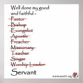 Gehörhaftes Servant Poster (Vorne)