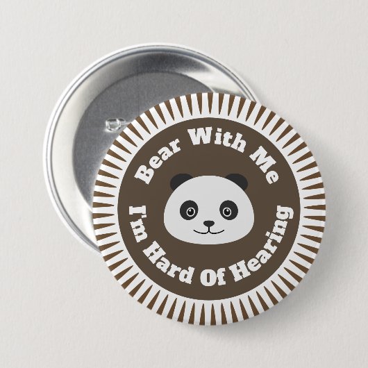 Gehörlos Button (Vorne & Hinten)