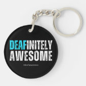 Gehörlos Phantastisch Schlüsselanhänger (Rückseite)