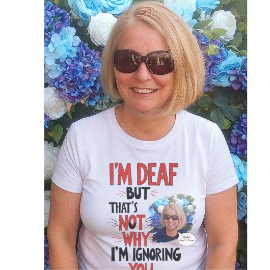 Gehörlos und stolz, witzig Gehörbehinderte Persönl T-Shirt