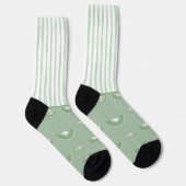 Gehörlos Wilde Streifen mit Kiwis Socken (Rechts)