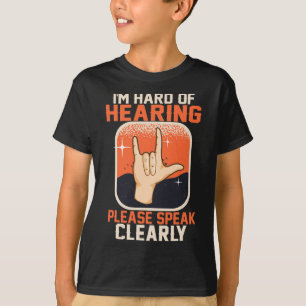 Gehörlose Anführungszeichen für die Gebärdensprach T-Shirt