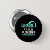 Gehörlose Bewusstsein Mutter Cochlear Implant ASL Button (Vorne & Hinten)