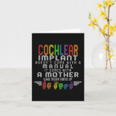 Gehörlose Bewusstsein Mutter Cochlear Implant ASL Karte (Gelbe Blume)