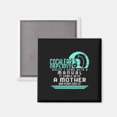 Gehörlose Bewusstsein Mutter Cochlear Implant ASL Magnet (Vorderseite/Rückseite)