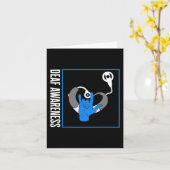 Gehörlose Bewusstsein Tod Cochlear Implant ASL H Karte (Gelbe Blume)