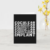 Gehörlose Bewusstsein Tod Cochlear Implant ASL H Karte (Gelbe Blume)