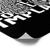 Gehörlose Bewusstsein Tod Cochlear Implant ASL H Poster (Ecke)