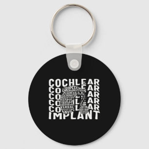Gehörlose Bewusstsein Tod Cochlear Implant ASL H Schlüsselanhänger
