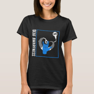 Gehörlose Bewusstseinsbildung Tod Cochlear Implant T-Shirt