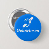 Gehörlose - Deutsch - Taub Button (Vorne & Hinten)