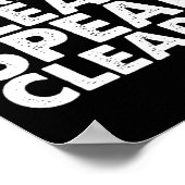 Gehörlose Hörbehinderung als Gebärdensprache Poster (Ecke)