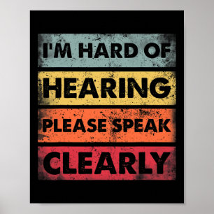 Gehörlose Hörbehinderung als Gebärdensprache Poster