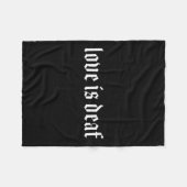 Gehörlose Selbstbewusstsein Fleecedecke (Vorderseite (Horizontal))