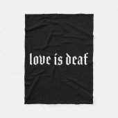 Gehörlose Selbstbewusstsein Fleecedecke (Vorderseite)