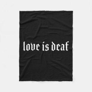 Gehörlose Selbstbewusstsein Fleecedecke