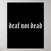 Gehörlose Selbstbewusstsein Poster (Vorne)