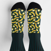 Gehörlose Streifen mit Bananen, auf Grün Socken (Oben)