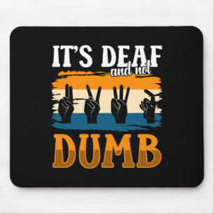 Gehörlosenbewusstsein und ASL-Handgeste Gehörlosen Mousepad