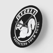 Gehörloser Eichhörnchenpflaster zum Schutz Ihrer N Runde Wanduhr (Winkel)