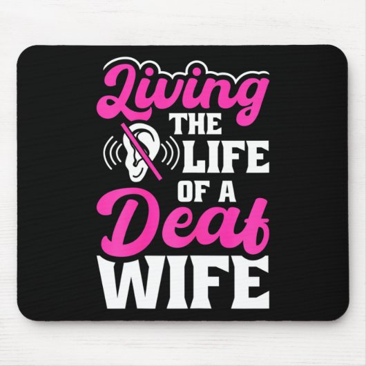 Gehörloser Pride Hörverlust Bewusstsein Gehör Mousepad (Vorne)