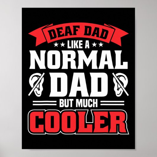 Gehörloser Pride Hörverlust Bewusstsein Gehör Poster (Vorne)