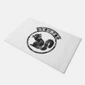 Gehörloses Eichhörnchen - beschädigt - Typ 1 Fußmatte (Schrägansicht)